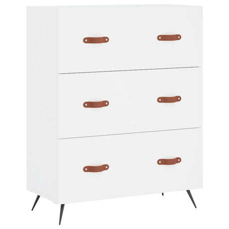 Vidaxl ladekast 69,5x34x90 cm bewerkt hout wit