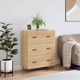 Vidaxl ladekast 69,5x34x90 cm bewerkt hout sonoma eikenkleurig