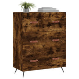 Vidaxl ladekast 69,5x34x90 cm bewerkt hout gerookt eikenkleurig