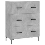 Vidaxl dressoir 69,5x34x90 cm bewerkt hout betongrijs