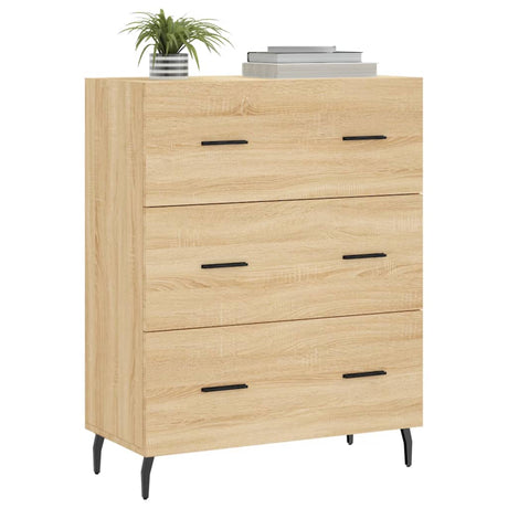 Vidaxl dressoir 69,5x34x90 cm bewerkt hout sonoma eikenkleurig