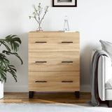 Vidaxl dressoir 69,5x34x90 cm bewerkt hout sonoma eikenkleurig