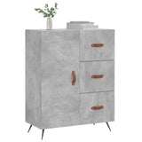 Vidaxl dressoir 69,5x34x90 cm bewerkt hout betongrijs