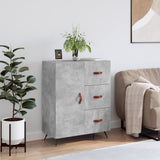 Vidaxl dressoir 69,5x34x90 cm bewerkt hout betongrijs