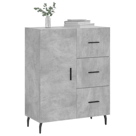 Vidaxl dressoir 69,5x34x90 cm bewerkt hout betongrijs