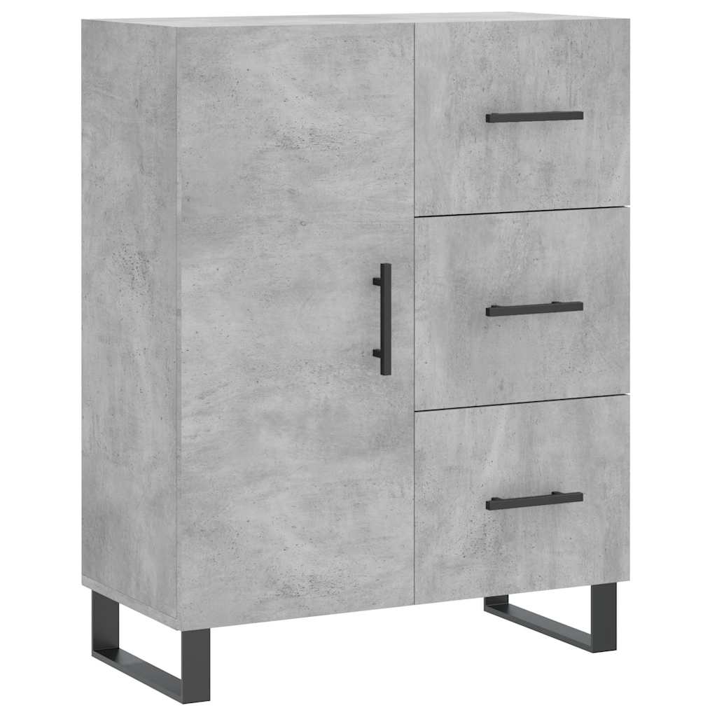Vidaxl dressoir 69,5x34x90 cm bewerkt hout betongrijs
