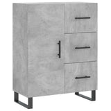 Vidaxl dressoir 69,5x34x90 cm bewerkt hout betongrijs