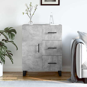 Vidaxl dressoir 69,5x34x90 cm bewerkt hout betongrijs