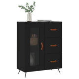 Vidaxl dressoir 69,5x34x90 cm bewerkt hout zwart