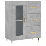 Vidaxl dressoir 69,5x34x90 cm bewerkt hout betongrijs