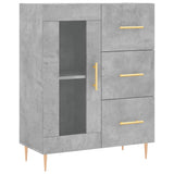 Vidaxl dressoir 69,5x34x90 cm bewerkt hout betongrijs