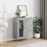 Vidaxl dressoir 69,5x34x90 cm bewerkt hout betongrijs