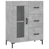 Vidaxl dressoir 69,5x34x90 cm bewerkt hout betongrijs