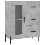 Vidaxl dressoir 69,5x34x90 cm bewerkt hout betongrijs