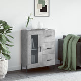 Vidaxl dressoir 69,5x34x90 cm bewerkt hout betongrijs