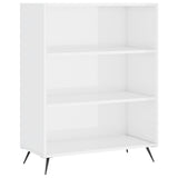 Vidaxl boekenkast 69,5x32,5x90 cm bewerkt hout hoogglans wit