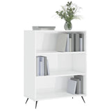 Vidaxl boekenkast 69,5x32,5x90 cm bewerkt hout hoogglans wit
