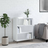 Vidaxl boekenkast 69,5x32,5x90 cm bewerkt hout hoogglans wit
