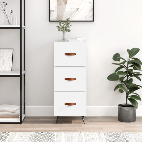 Vidaxl dressoir 34,5x34x90 cm bewerkt hout wit