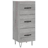 Vidaxl dressoir 34,5x34x90 cm bewerkt hout grijs sonoma eikenkleurig