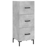 Vidaxl dressoir 34,5x34x90 cm bewerkt hout betongrijs