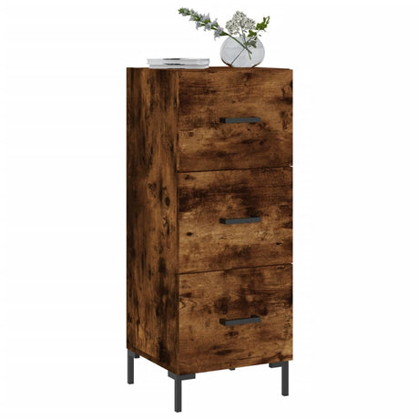 Vidaxl dressoir 34,5x34x90 cm bewerkt hout gerookt eiken