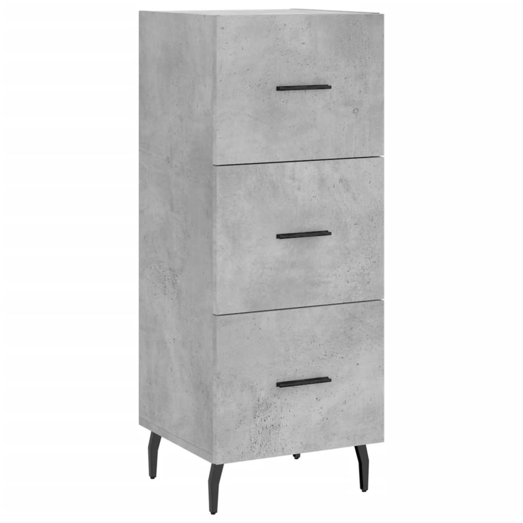 Vidaxl dressoir 34,5x34x90 cm bewerkt hout betongrijs