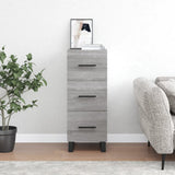 Vidaxl dressoir 34,5x34x90 cm bewerkt hout grijs sonoma eikenkleurig