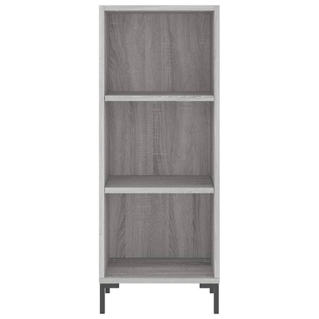 Vidaxl dressoir 34,5x32,5x90 cm bewerkt hout grijs sonoma eikenkleurig