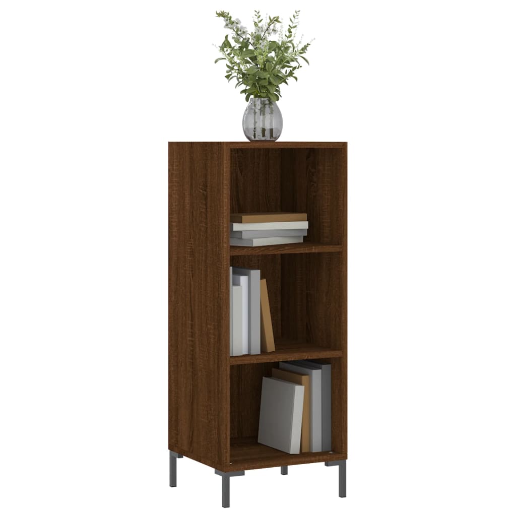 Vidaxl dressoir 34,5x32,5x90 cm bewerkt hout bruin eikenkleur
