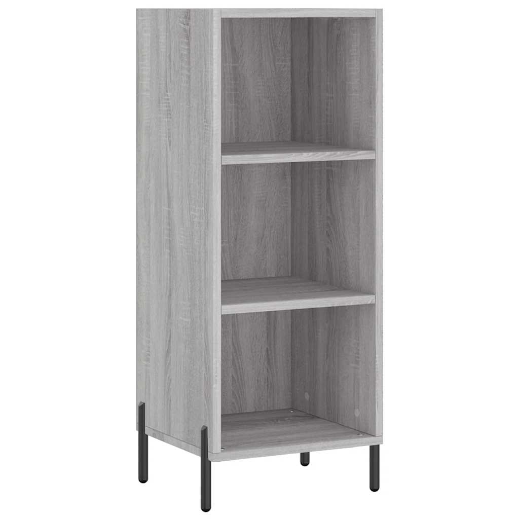 Vidaxl dressoir 34,5x32,5x90 cm bewerkt hout grijs sonoma eikenkleurig