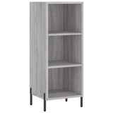 Vidaxl dressoir 34,5x32,5x90 cm bewerkt hout grijs sonoma eikenkleurig