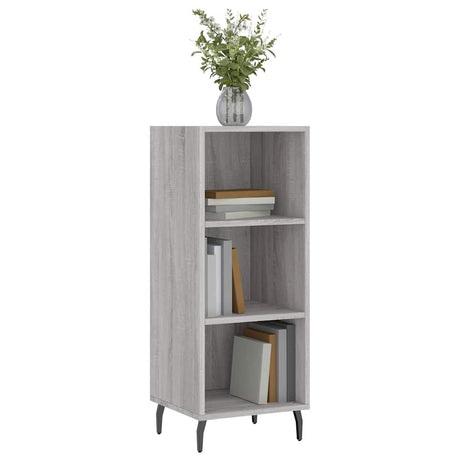 Vidaxl dressoir 34,5x32,5x90 cm bewerkt hout grijs sonoma eikenkleurig