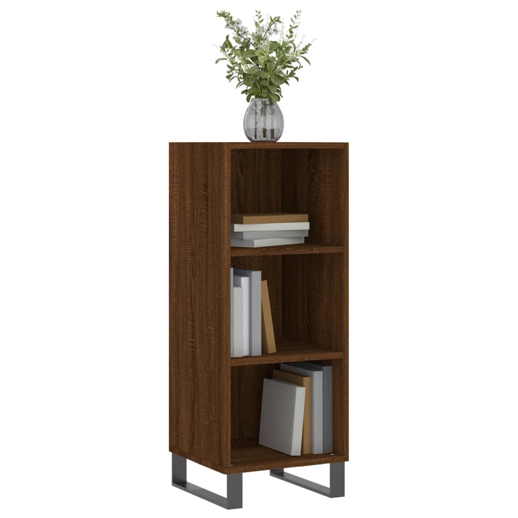 Vidaxl dressoir 34,5x32,5x90 cm bewerkt hout bruin eikenkleur