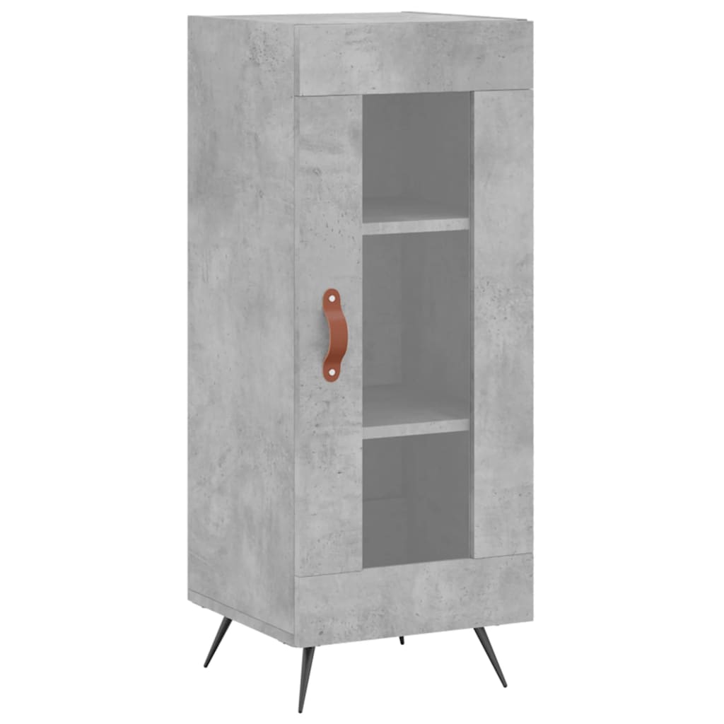 Vidaxl dressoir 34,5x34x90 cm bewerkt hout betongrijs