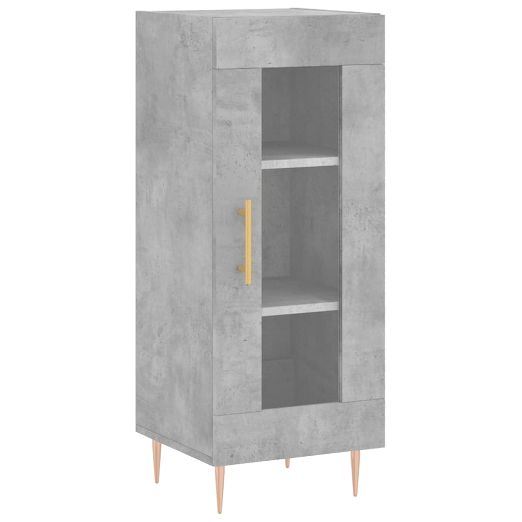 Vidaxl dressoir 34,5x34x90 cm bewerkt hout betongrijs