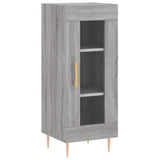Vidaxl dressoir 34,5x34x90 cm bewerkt hout grijs sonoma eikenkleurig