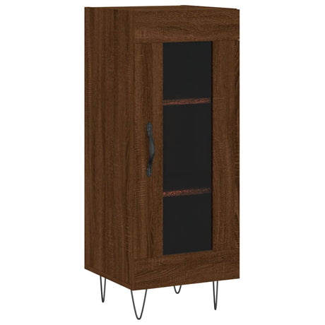 Vidaxl dressoir 34,5x34x90 cm bewerkt hout bruin eikenkleur