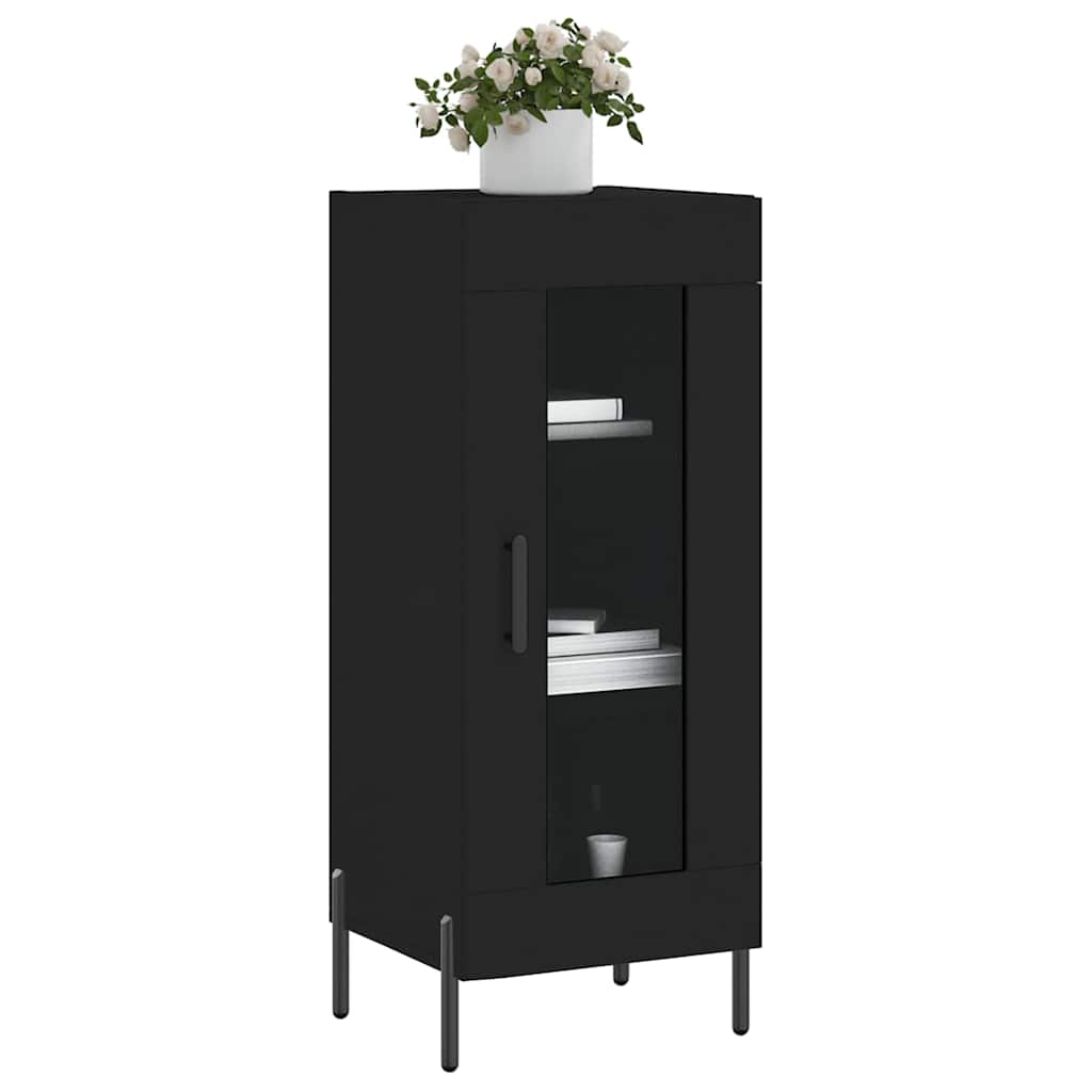Vidaxl dressoir 34,5x34x90 cm bewerkt hout zwart