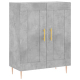 Vidaxl dressoir 69,5x34x90 cm bewerkt hout betongrijs