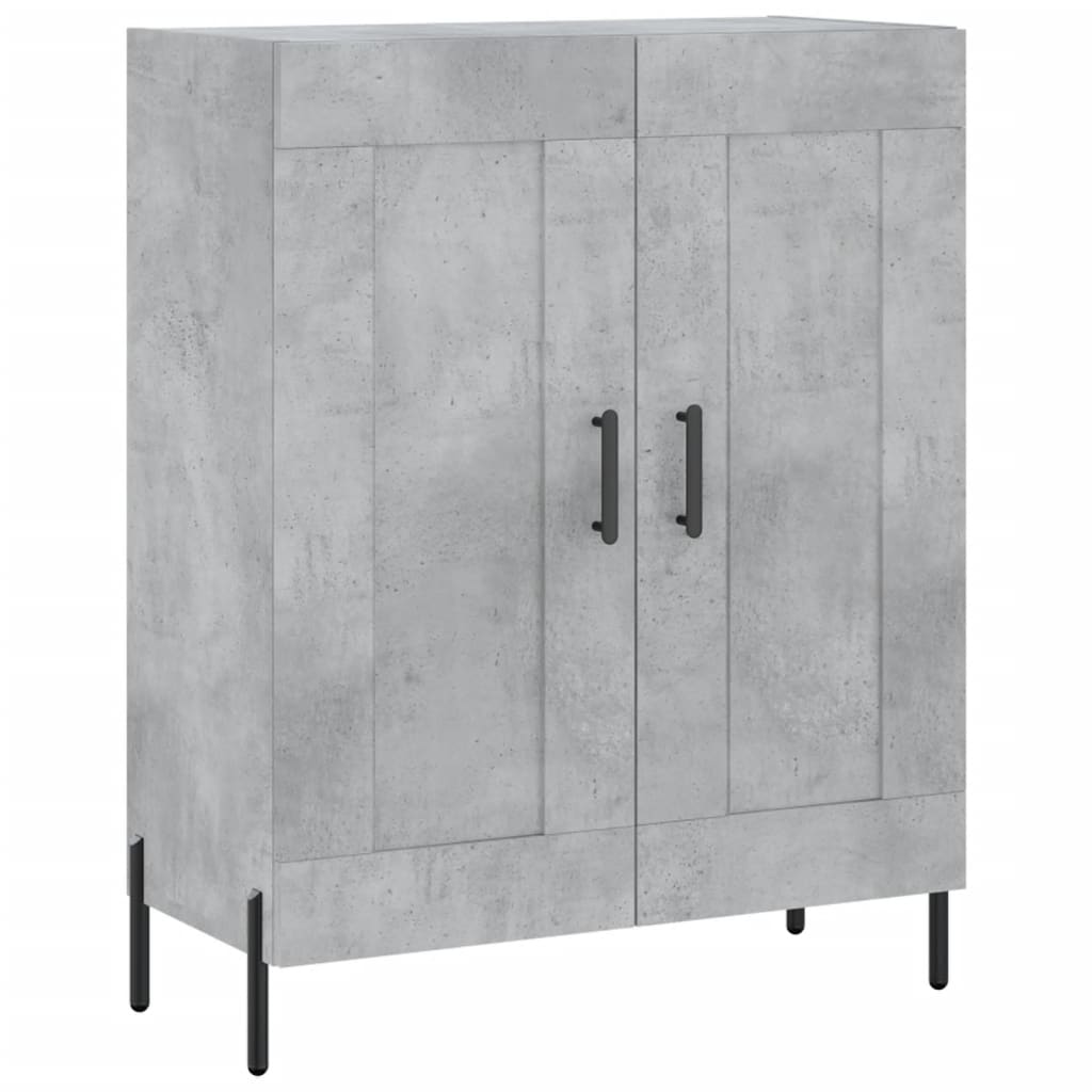 Vidaxl dressoir 69,5x34x90 cm bewerkt hout betongrijs