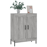 Vidaxl dressoir 69,5x34x90 cm bewerkt hout grijs sonoma eikenkleurig