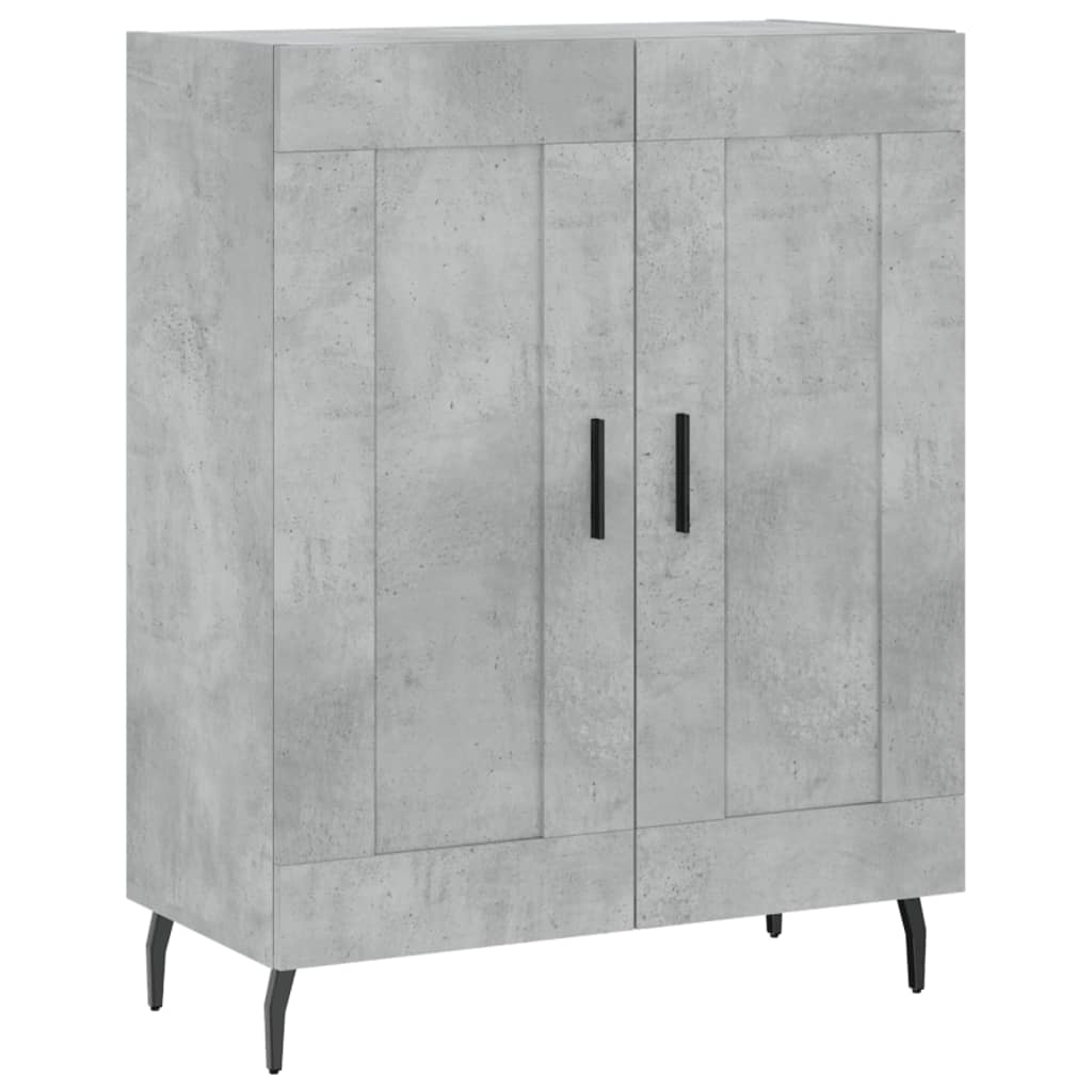 Vidaxl dressoir 69,5x34x90 cm bewerkt hout betongrijs
