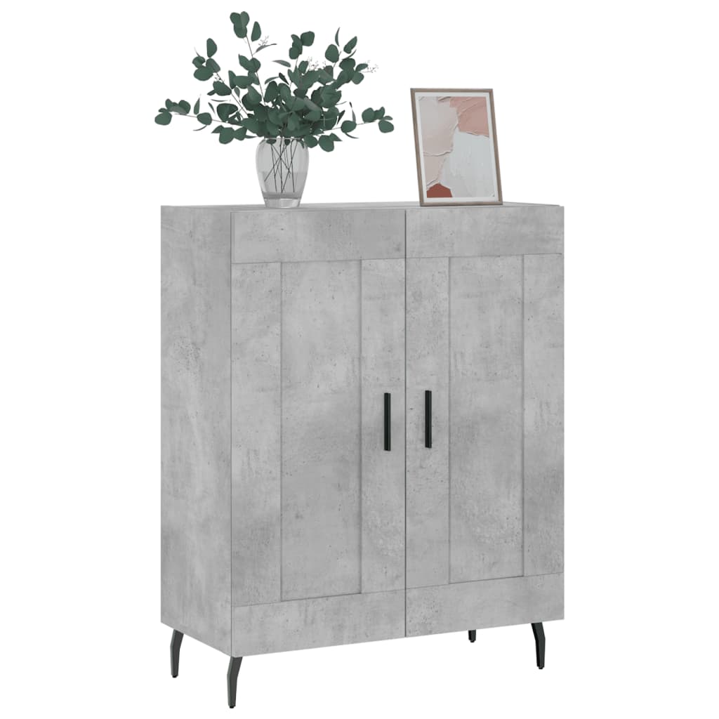 Vidaxl dressoir 69,5x34x90 cm bewerkt hout betongrijs