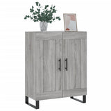 Vidaxl dressoir 69,5x34x90 cm bewerkt hout grijs sonoma eikenkleurig