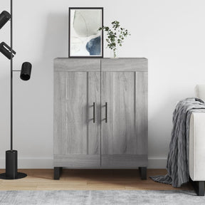 Vidaxl dressoir 69,5x34x90 cm bewerkt hout grijs sonoma eikenkleurig