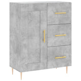 Vidaxl dressoir 69,5x34x90 cm bewerkt hout betongrijs