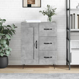 Vidaxl dressoir 69,5x34x90 cm bewerkt hout betongrijs