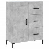 Vidaxl dressoir 69,5x34x90 cm bewerkt hout betongrijs