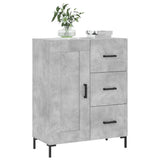 Vidaxl dressoir 69,5x34x90 cm bewerkt hout betongrijs